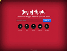 Tablet Screenshot of joyofapple.com